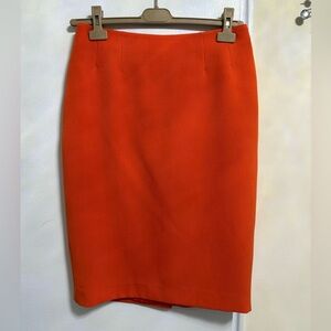Kasper Vibrant Orange Pencil Skirt